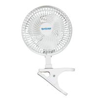 HURRICANE HGC736520 Classic Series Clip Fan, 6", White