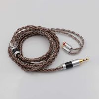 TRIPOWIN C8 8-Core Silver Copper Foil Braided Earphone Replacement Upgrade Cable, Tinsel Silver Copper Wire for BL03 KZ ZS10 PRO AS10 ZS10 ZS6 ES4 ZST ZSR TRN V80 (2.5mm Plug, 2 pin 0.78mm Connector)