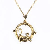 Sinfu Necklace For 1PC Women Personalized Fashion Magnifier Magnify Glass Reeding Chain Necklace Pendant Jewelry Accessories Collectors Gift (D)