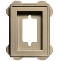 Builders Edge 130130002013 Mounting Block, Light Almond