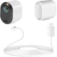 Arlo Ultra Power Cable and Protective Silicone Skins with Sunroof for Arlo Ultra, 25ft/7.6m Weatherproof Outdoor or Indoor Magnetic Charging Cable, Convenience and Protect for Your Arlo Camera (White)