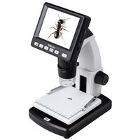 Koolertron 3.5" LCD Digital Microscope with 5MP Image Sensor 1200x Digital Zoom, USB connectable Portable with LCD Display 20-300x Optical Zoom 5Mpix Digital Camera Stand-Alone Measurement
