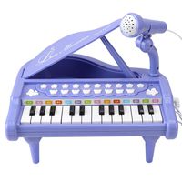 Amy&Benton Baby Piano Toy Toddler Piano Keyboard Toy for Girls Birthday Gift Toys- Musical Instruments for Kids Portable Electronic Keyboard Piano Toy 24 Keys Purple