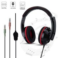 Wired Gaming Headphones Surround Sound with Volume Control Microphone for Xbox One, PS4, PC, Nintendo Switch
