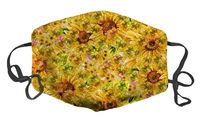 Dust Face Mask for Dust Mouth Mask Anti-Dust Mask Adjustable Earloop Face Mask (Sunflower Oil Painting)