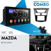 UGAR EX9 7" Android 9.0 DSP Car Stereo Radio Plus 11-516 Fascia Kit for Mazda BT-50 2012+