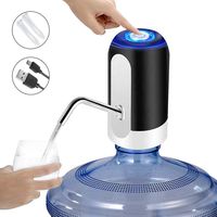 5 Gallon Water Bottle Dispenser, USB Charging Water Bottle Pump, Portable Water Dispenser Pump for Camping