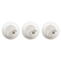First Alert BRK 9120B-3 Hardwired Smoke Alarm with Backup Battery, 3 Pack, White