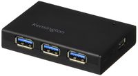Kensington UH4000C 4 Port Powered USB Hub 3.0 with 15W/3Amp Power Adapter (K33979AM)
