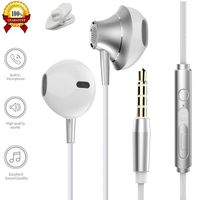 Edworder Earphones, Himagic Wired Stereo Earbuds Headphones with MIC & Remote Control for iPhone 6s Plus/6s/iPad/Macbook, Samsung Galaxy S9/S9+/S8 Plus and More 3.5mm Interface Devices