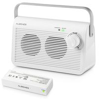 ALBOHES Wireless TV Speakers for Hard of Hearing, Hearing Assistance Work with Headphone Speaker for TV Audio Senior Speaker with Digital Optical Fiber 3.5mm Jack(TV Need Audio Out Plug or 3.5mm Jack)