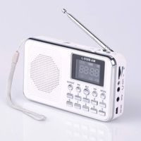 Easycare Portable Mini AM FM Radio Clear Speaker Music Player (938BAM, White)