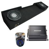 Compatible with 1988-1998 Chevy CK Silverado Ext Truck Harmony F104 Dual 10" Sub Box & CXA600.1 (Renewed)