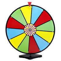MIDWAY MONSTERS 24" Classic Spin & Win Prize Wheel, 12 Slot Dry Erase Tabletop Game