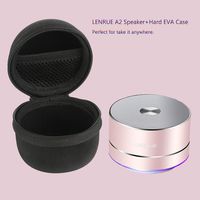 LENRUE A2 Portable Bluetooth Speaker, Hard EVA Case Packed, Good Sound,Brief Design,Perfect Mini Speaker for Room, Car, Travelling, Camping, Picnic (Rose Gold)