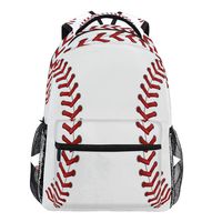 Oarencol Sport Baseball Softball Pattern Backpacks School Book Travel College Shoulder Bag for Women Girls Men Boys