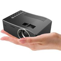 GBSELL New 1080P HD LED Home MulitMedia Theater Cinema USB TV VGA SD HDMI Mini Projector (Black)