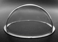 JMX 4.5 Inch Acrylic Indoor / Outdoor Cctv Clear Camera Dome Cover Security Camera Housing