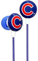 iHip MLF10169CHC MLB Chicago Cubs Printed Ear Buds, Blue/Red