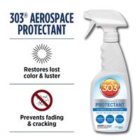 303 (30308) UV Protectant Spray for Vinyl, Plastic, Rubber, Fiberglass, Leather & More - Dust and Dirt Repellant - Non-Toxic, Matte Finish, 16 Fl. oz.