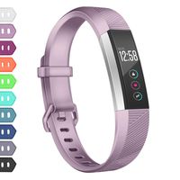 Wekin Replacement Bands Compatible with Fitbit Alta and Alta HR, Breathable Sport Silicone Wristbands Bracelet Strap with Secure Metal Buckle for Woman Men Small Large