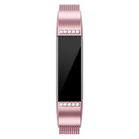 QusFy Metal Bands Compatible with Fitbit Alta/Alta HR/Ace, Stainless Steel Metal Replacement Accessories Small with Diamond Dressy Design for Women Men, Silver, Black, Rose Gold, Colorful, Champagne