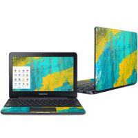 Mightyskins Skin Compatible with Samsung Chromebook 3 11.6" - Acrylic Blue | Protective, Durable, and Unique Vinyl Decal Wrap Cover | Easy to Apply, Remove, and Change Styles | Made in The USA