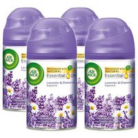 Air Wick Pure Freshmatic 4 Refills Automatic Spray, Lavender & Chamomile, Air Freshener, Essential Oil, Odor Neutralization, Packaging May Vary, 5.89 Ounce (Pack of 4)