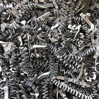 Black Cat Avenue 2 LB Gray Crinkle Cut Paper Shred Filler for Gift Wrap and Basket Filler