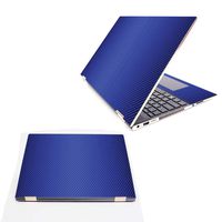 Mightyskins Skin Compatible with Hp Spectre X360 15.6" (2018) - Blue Carbon Fiber | Protective, Durable, and Unique Vinyl Decal Wrap Cover | Easy to Apply, Remove, and Change Styles | Made in The USA