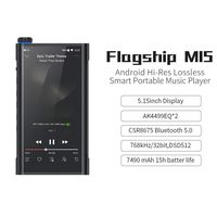 FiiO M15 5.15inch 64G Android Hi-Res MP3/MP4 Music Player Dual AK4499EQ with HiFi Bluetooth CRS8675 5.0/aptX HD/LDAC/USB DAC/DSD512/MQA,WiFi/Spotify/Tidal/Amazon Music Support