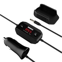 iClever Wireless FM Transmitter Radio Adapter Car Kit with Clip