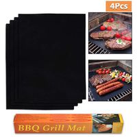 ATPWONZ 4 Pieces Non-Stick Oven Liners -Thick, Heat Resistant Fiberglass Mat -Easy to Clean-Reduce Spills, Stuck Foods - Oven Cleaner for Electric, Gas, Microwave, and Toaster Ovens