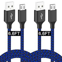 Micro USB Cable Android Charger Fast Charging Cord for Kindle fire HD 7/8/10 Tablet,for Samsung Galaxy S7/S6/S4/J7/J3/Note 5 4 3,LG V10 PS4 Braided Phone Charger Compatible Xbox One Controller 6 FT