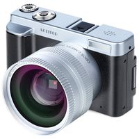 Digital Camera Camcorder, ACTITOP FHD 1080P 24MP 30FPS Vlogging Camera WiFi Video Camera 16X Digital Zoom 3.0'' Rotation Flip Screen with Wide Angle Lens and 2 Batteries