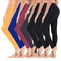 High Waisted Leggings for Women - Soft Athletic Tummy Control Pants for Running Cycling Yoga Workout - Reg & Plus Size