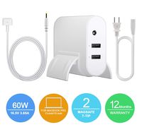 Compatible for MacBook Pro/Air Charger, Replacement for 60W Magsafe 2 T-tip Connector AC Power Adapter Charger for MacBook Pro 13inch Retina Display (Late 2012 & After)