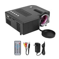 Portable Projector, Upgraded Portable Video-Projector HD 1080P VGA USB HDMI 110-240V Home Theater LED Mini Wired Projector 100,000 Hours Support Multi-Interface - HDMI / VGA / AV / USB / SD