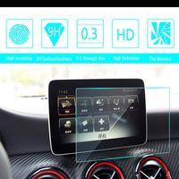 8X-SPEED for 2016 2017 Benz AMG A45 Car Navigation Screen Protector HD Clarity 9H Tempered Glass Anti-Scratch, in-Dash Media Touch Screen GPS Display Protective Film