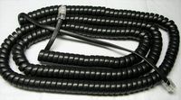 5 Pack of Flat Black 25' Ft Handset Cords for Allworx IP Phone 9112 9124 9202 9202E 9204 9204E 9204G 9204P 9212 9212L 9212P 9224 9224E 9224P PAETEC Curly Coil Tail/Lead/Leader Lot by DIY-BizPhones