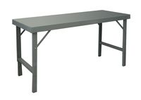 Durham 14 Gauge Steel Ergonomic Folding Leg Style Work Bench with Steel Top, WBF-3660-95