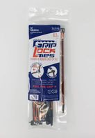 Rubber Lined, Releasable, Heavy-Duty Zip Ties, UV Rated, 8 Inch, Reusable, Black Nylon Zip Ties, Assorted Colors (Blue, Red, Orange) - GripLockTies (15, Orange)