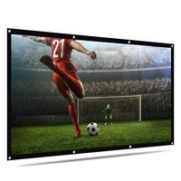 Portable Projector Screen with Storage Bag 120 Inch 16:9 HD Foldable Projector Movies Screen for Outdoor Indoor Meeting Office Commercial etc by SIKIWIND(120 Inch)