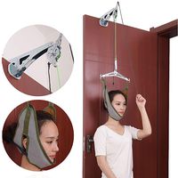 QIYU Cervical Traction Device, Over Door Cervical Traction, Adjustable Neck Brace Cervical Traction Fixation Machine, Pain Relief