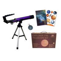 Qurious Space Kid's Explorer Telescope Gift Kit Eco Carry Case 1750 | Children