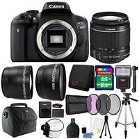 Canon EOS Rebel T6/1300D DSLR Camera 18-55mm Slave Flash and Accessory Bundle