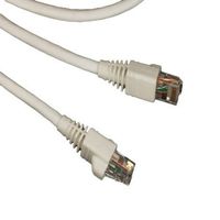 Leviton 5G460-10W GigaMax 5E Standard Patch Cord, Cat 5E, 10 Feet Length, White