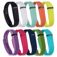 Tkasing Replacement Bands with Metal Clasps for Fitbit Flex/Wireless Activity Bracelet Sport Wristband Small/Large (No Tracker, Replacement Bands Only)