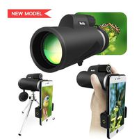 [Newest 2019] Monocular Telescope, MECKILY 12X50 High Power Monocular Single Hand Focus Telescope for Kids Waterproof HD BAK4 Prism FMC Len Compact Optic Bird Watching / Outdoor / Concert