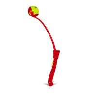 Outward Hound Kyjen  2748 Flik-It Tennis Ball Launcher Dog Fetch Toy with Easy Pick-Up, Large, Red